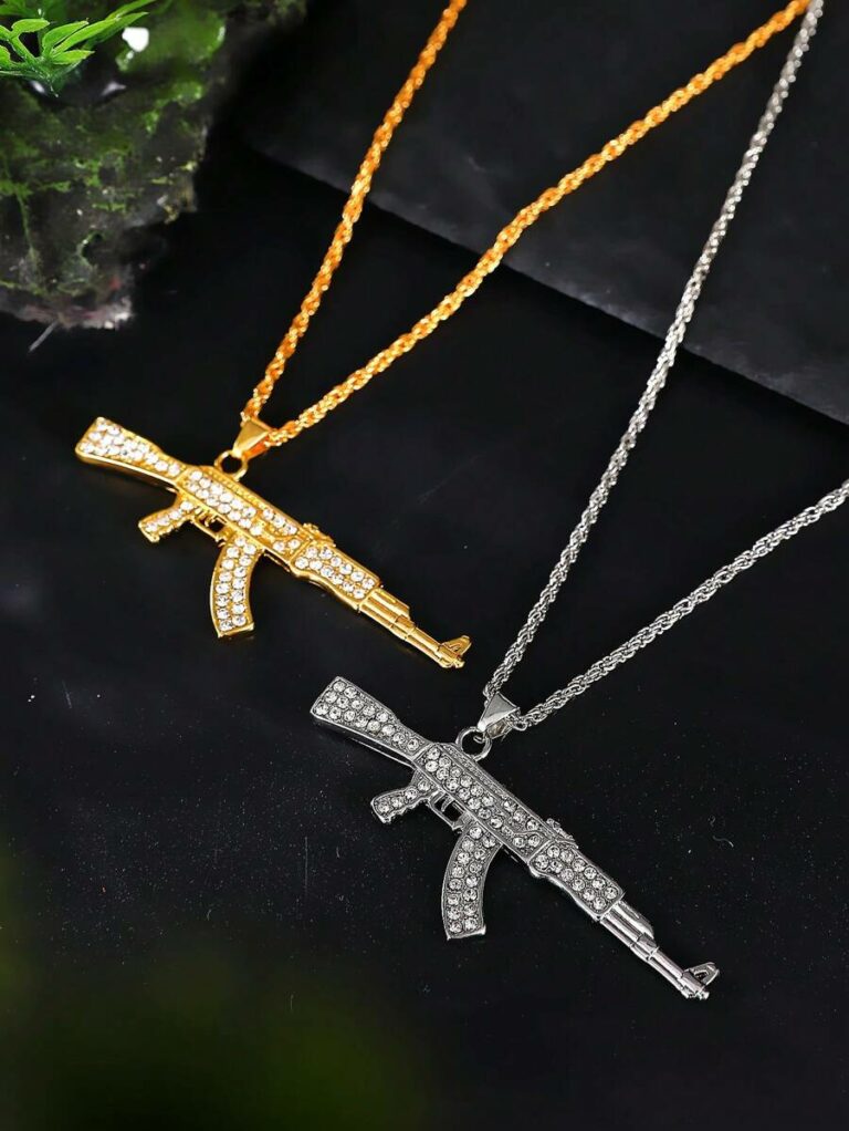 Vintage διαμάντι κολιέ χρυσό/ασημί