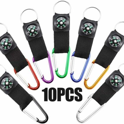 Κρίκος carabiner με πυξίδα μεσαίος