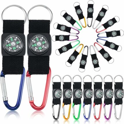 Κρίκος carabiner με πυξίδα μεγάλος