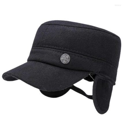 Καπέλο με γείσο και κάλυμμα μαύρο