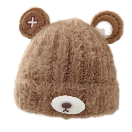 Σκουφάκι με σχέδιο αρκουδάκι παιδικό