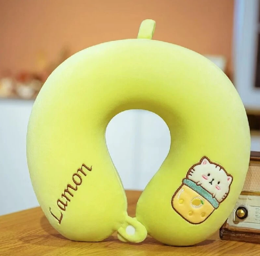 Μαξιλάρι ταξιδιού cat σχήμα u memory foam